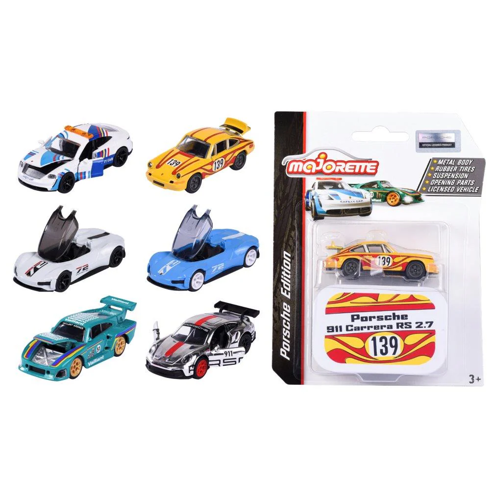 Majorette Porsche Motorsport Deluxe Die Cast Vehicle Asst