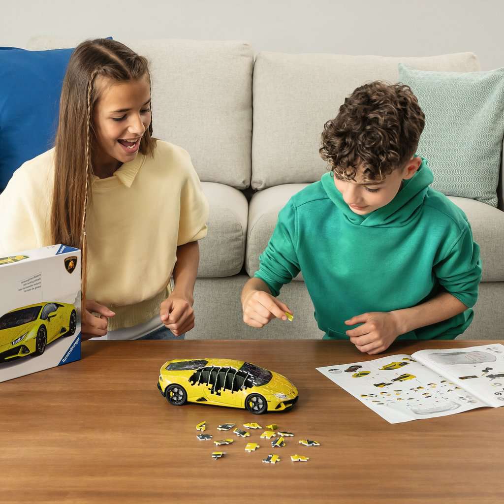 Ravensburger Lamborghini Huracan Yellow 108 Piece 3D Jigsaw Puzzle - Image 4