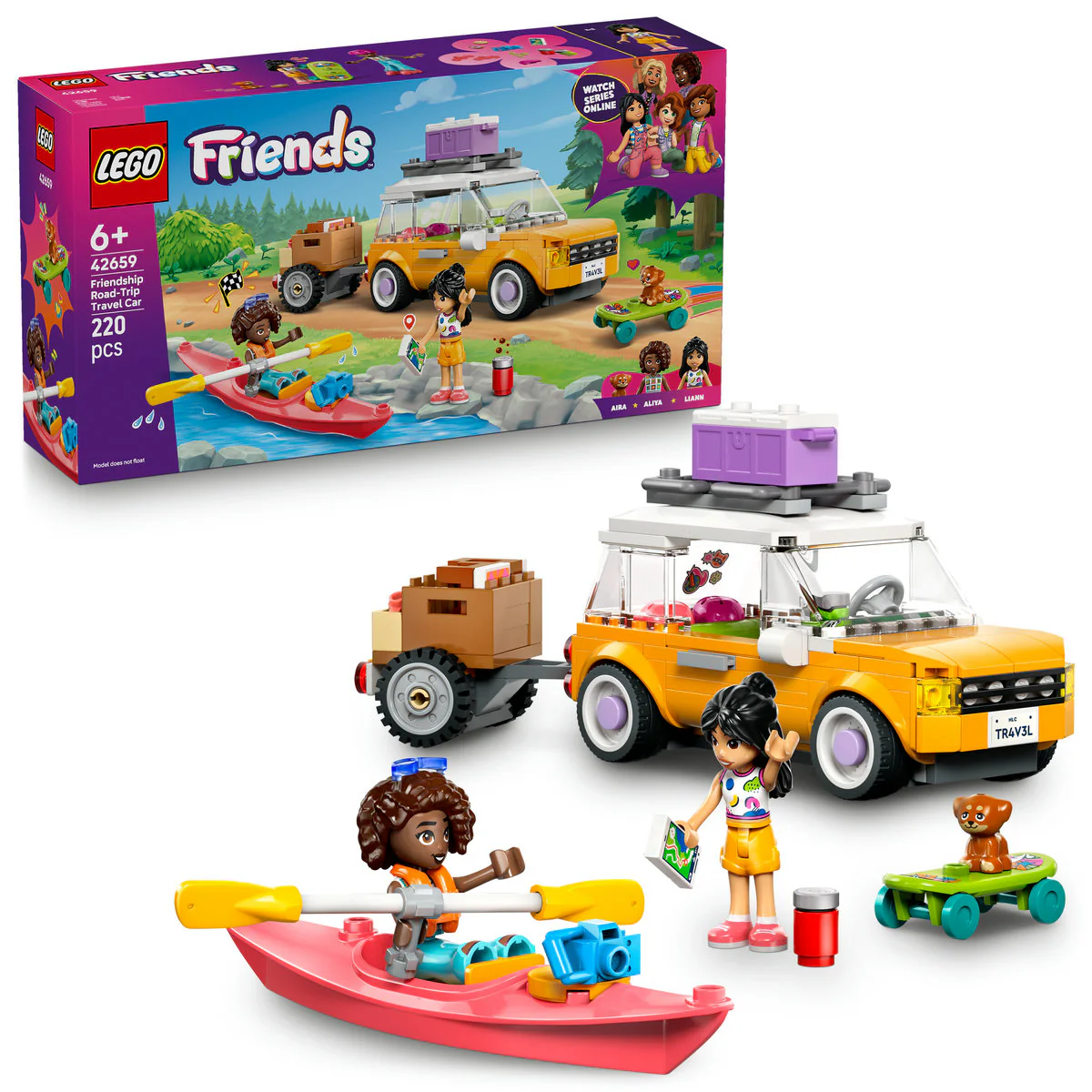 LEGO Friends Friendship Road-Trip Travel Car Building Set 42659 - Image 4
