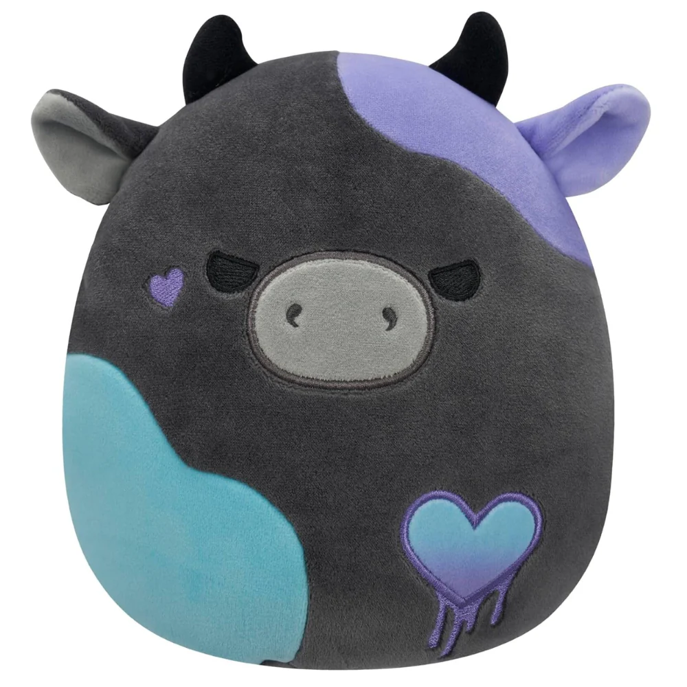 7.5" Squishmallow Smithereens the Charcoal Grey Cow