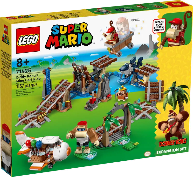 71425 Lego Super Mario Diddy Kong's Mine Cart Ride Expansion Set