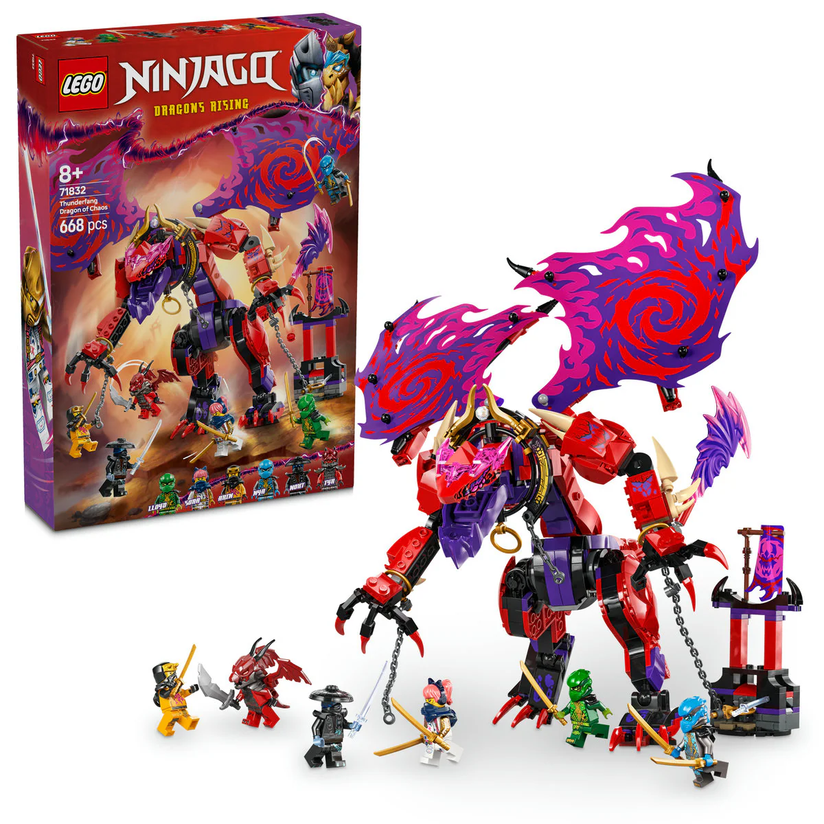 LEGO NINJAGO Thunderfang Dragon of Chaos Set 71832 - Image 4