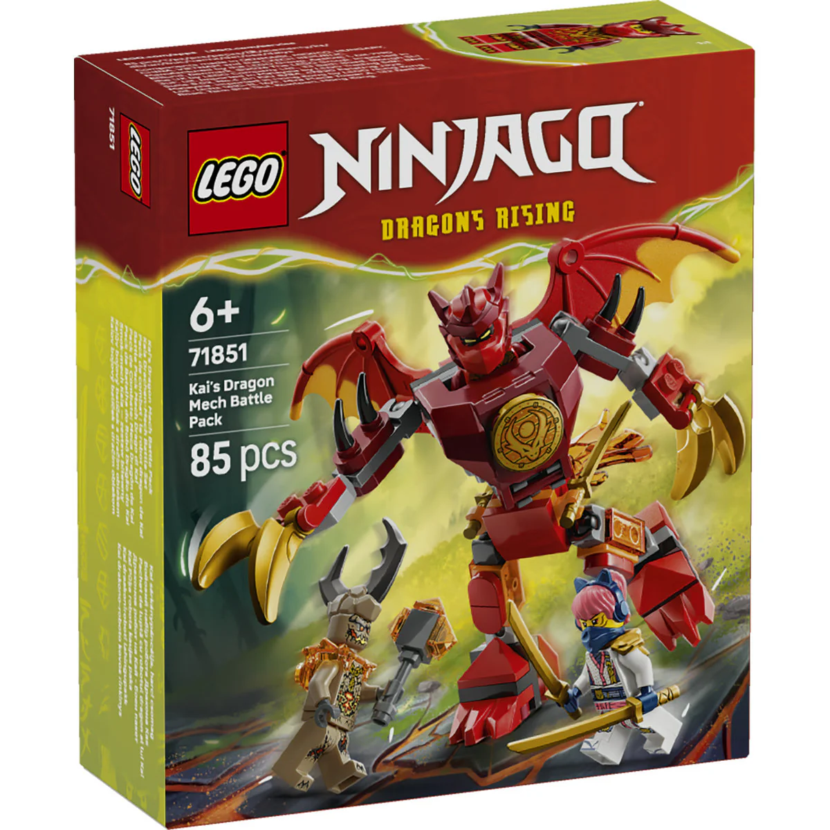 LEGO NINJAGO Kai's Dragon Mech Battle Pack Toy 71851 - Image 2