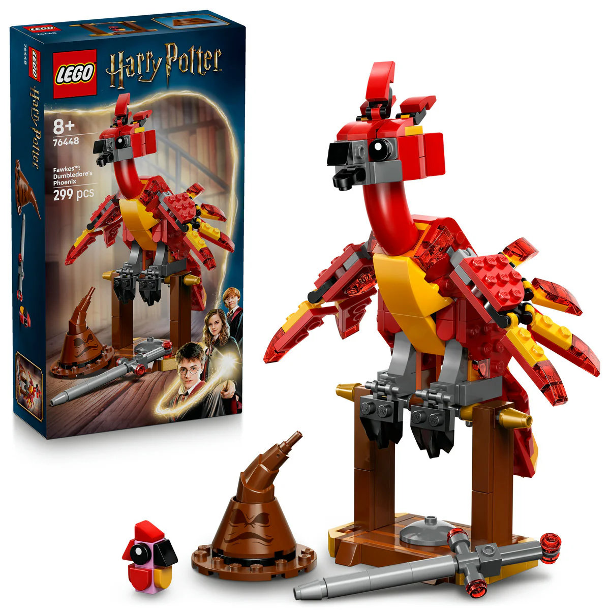 LEGO Harry Potter Fawkes: Dumbledore’s Phoenix Toy 76448 - Image 4