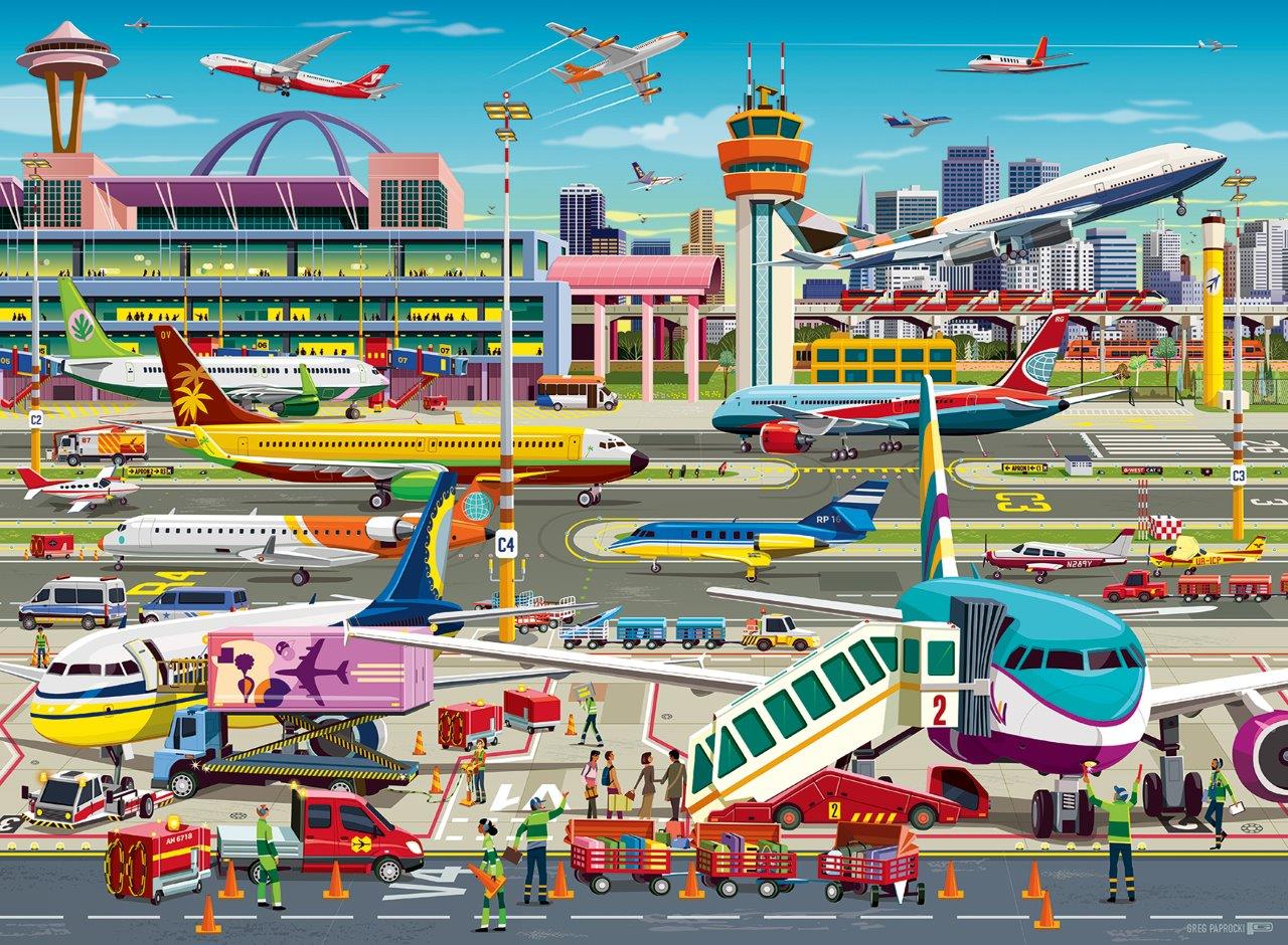 Ravensburger Airport Central 150 Piece Jigsaw Puzzle - Image 2