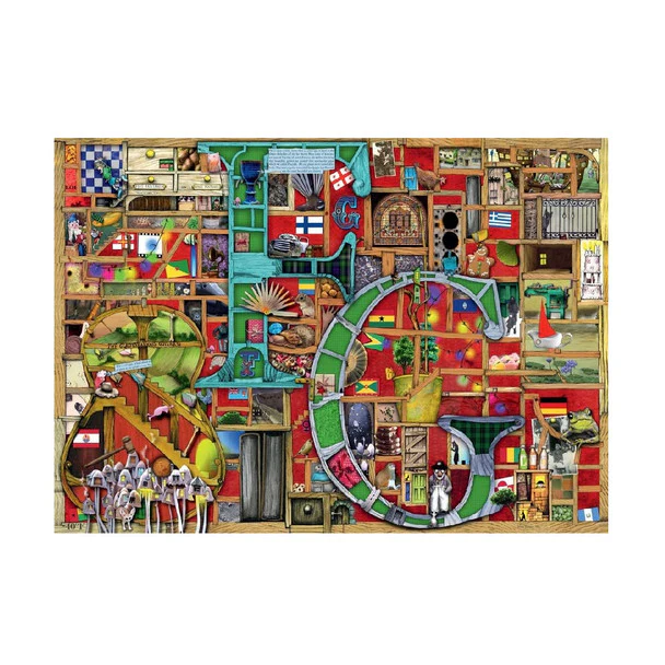 Ravensburger Awesome Alphabet F&G 1000 Piece Jigsaw puzzle - Image 2