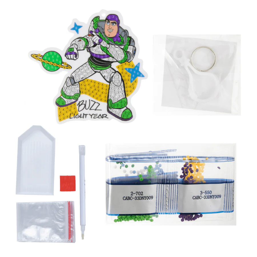 Buzz Lightyear Crystal Art Bag Charm - Image 5