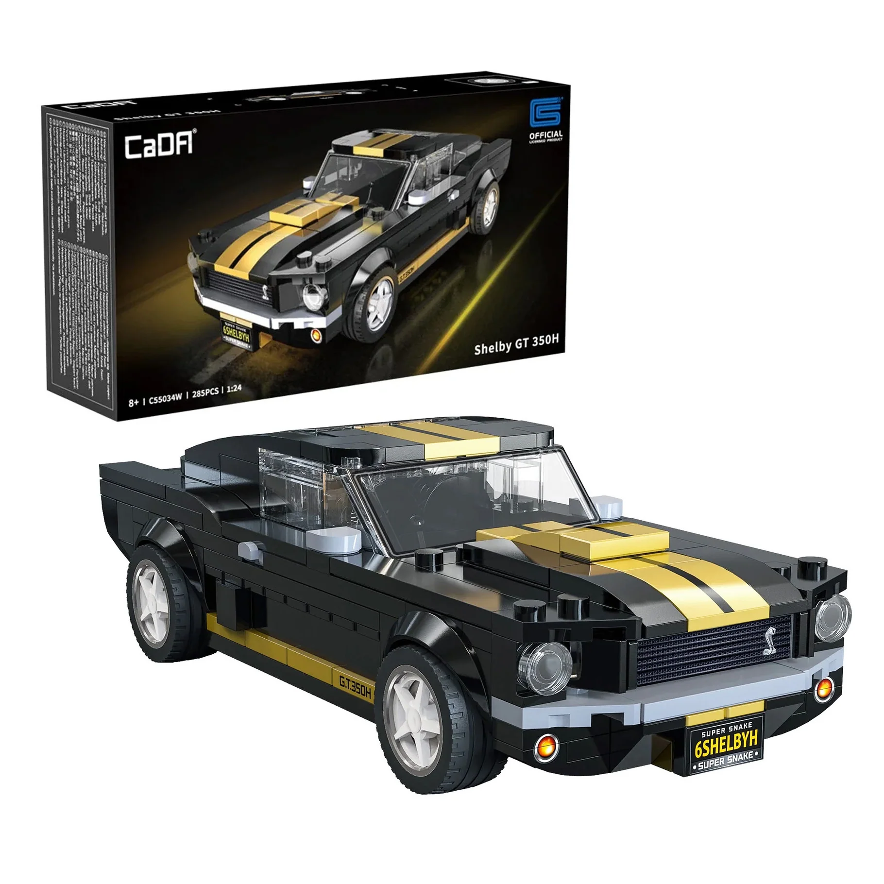 CaDA Ford Shelby Mustang GT350H Building Set 285 Pieces 1:24 Scale - Image 2