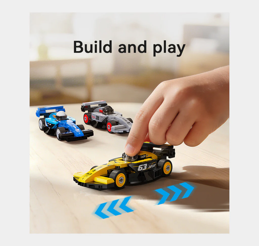 CaDA Mini Green Circuit Racing Car Brick Kit 70 pcs - Image 4