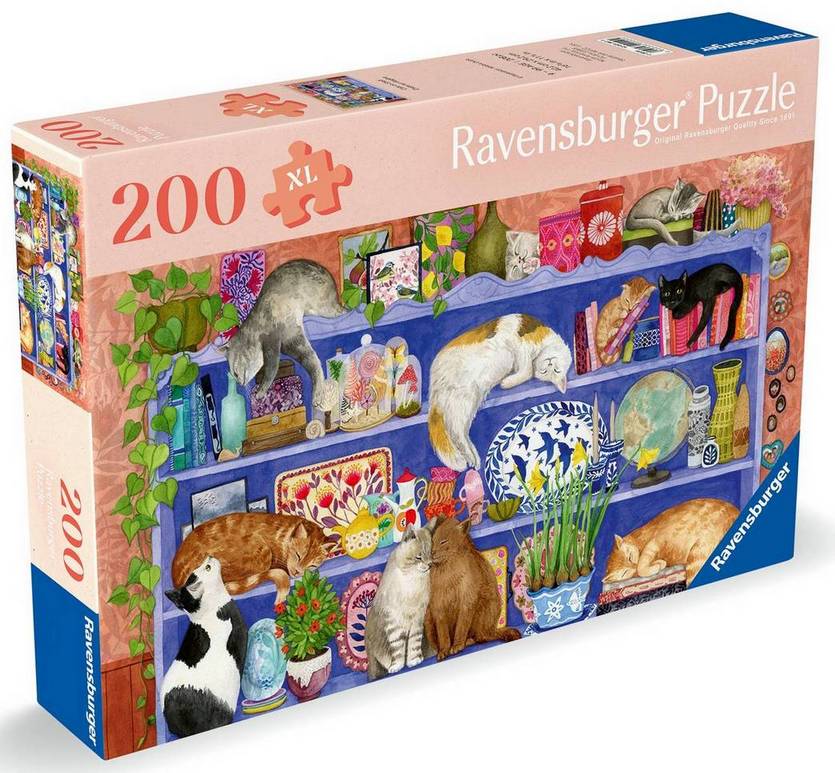Ravensburger Cats on the Shelf XL 200 Piece Jigsaw  Puzzle
