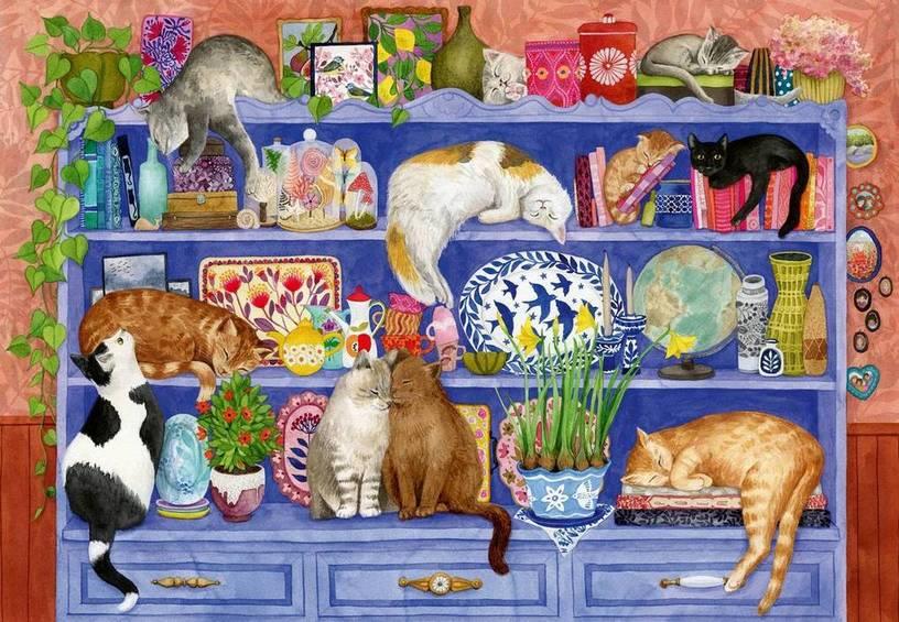 Ravensburger Cats on the Shelf XL 200 Piece Jigsaw  Puzzle - Image 2