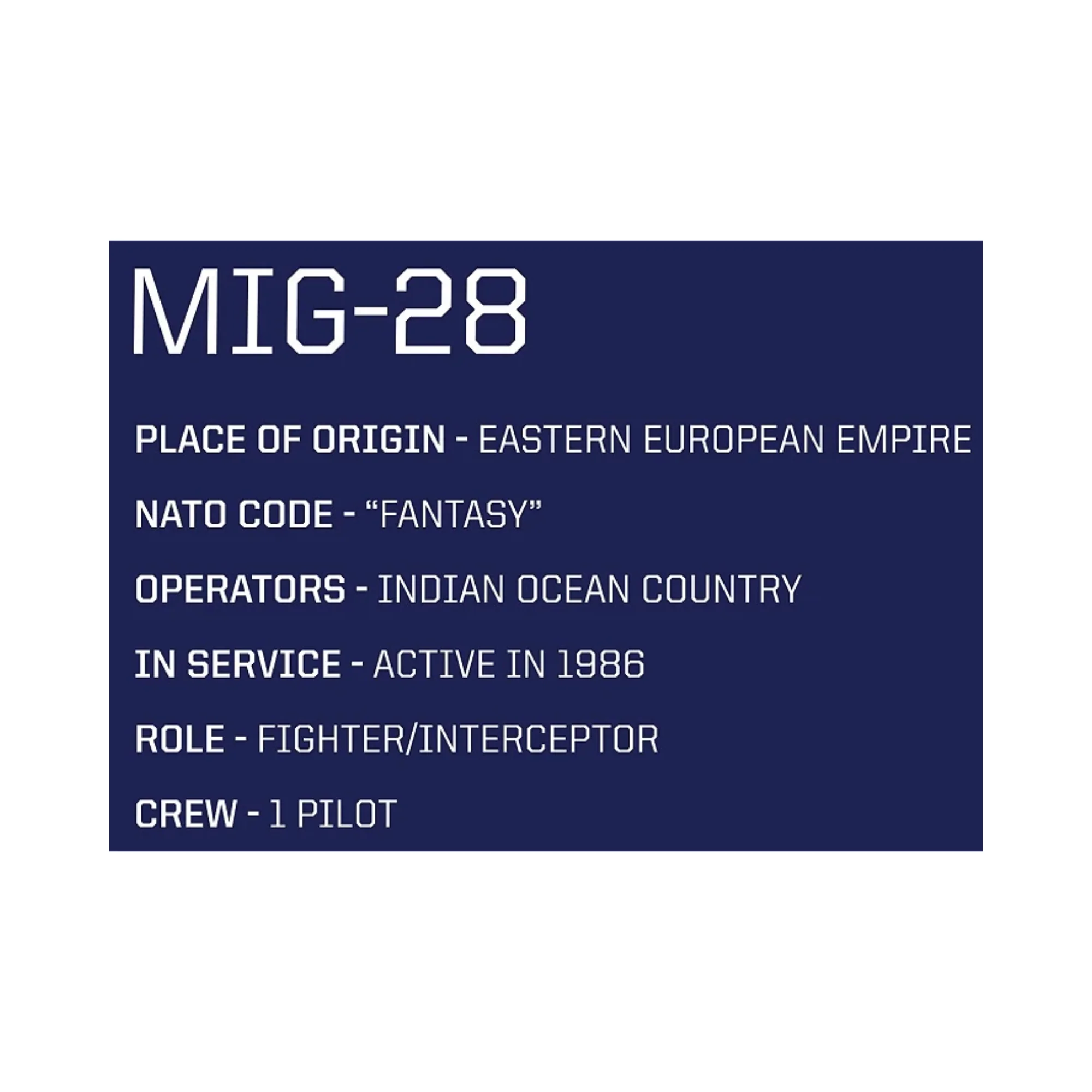 COBI Top Gun Mig-28 - Image 4