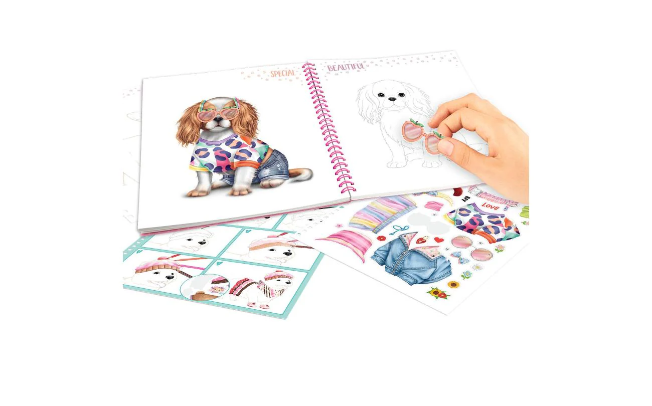 TOPModel Create Your Own Doggy Colouring Book - Image 2