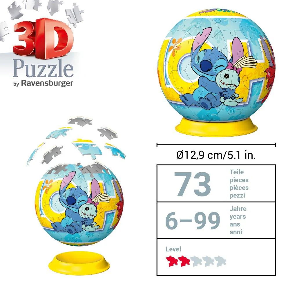 Ravensburger Disney Stitch 72 Piece 3D Jigsaw Puzzle - Image 3
