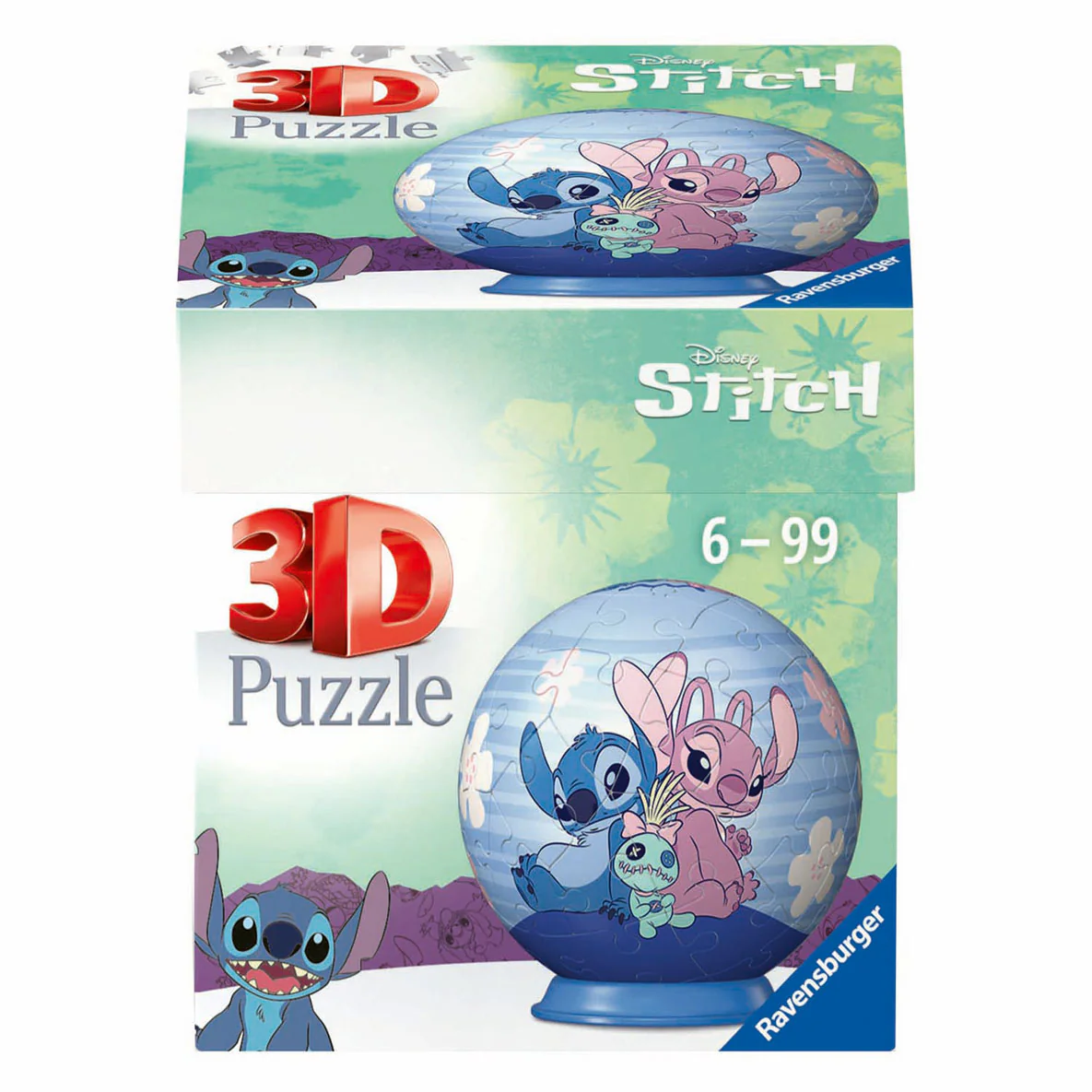 Ravensburger Disney Stitch & Angel 54 Piece 3D Jigsaw Puzzle