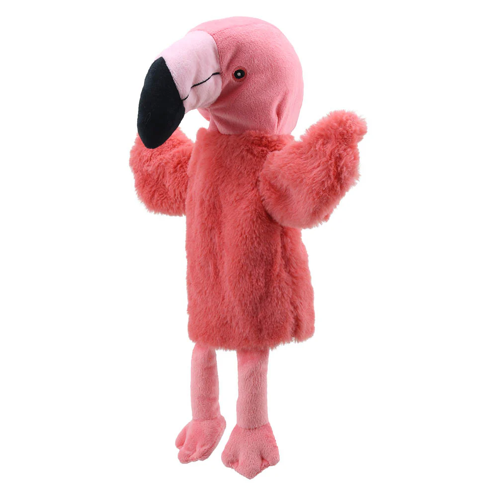 Eco Animal Buddies Flamingo Puppet - Image 2
