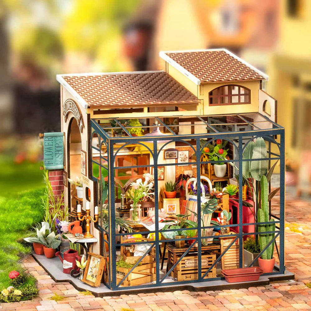 Rolife Emily's Flower Shop DIY Miniature House Kit - Image 2