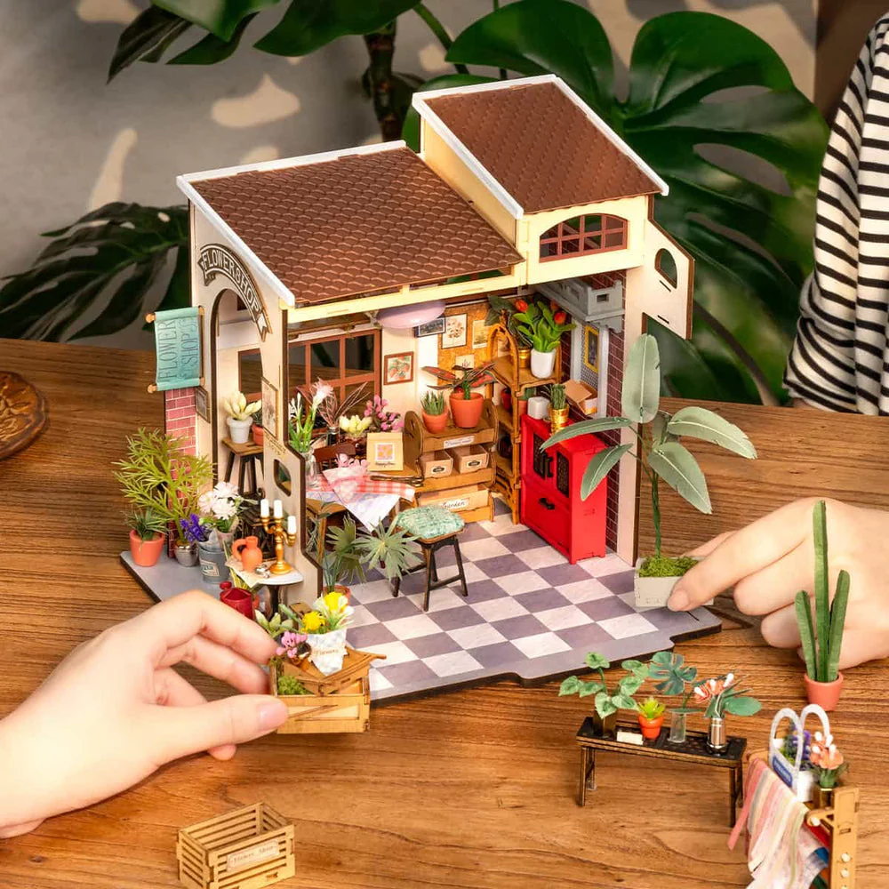 Rolife Emily's Flower Shop DIY Miniature House Kit - Image 3