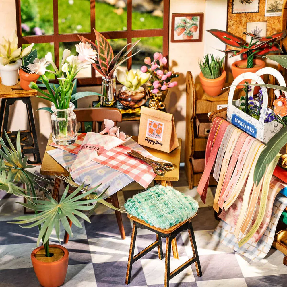 Rolife Emily's Flower Shop DIY Miniature House Kit - Image 5