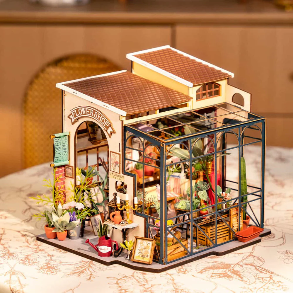 Rolife Emily's Flower Shop DIY Miniature House Kit - Image 6