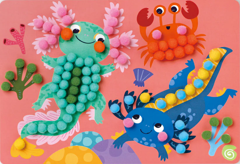 Everyday Craft Pom Pom Art Axolotl - Image 3
