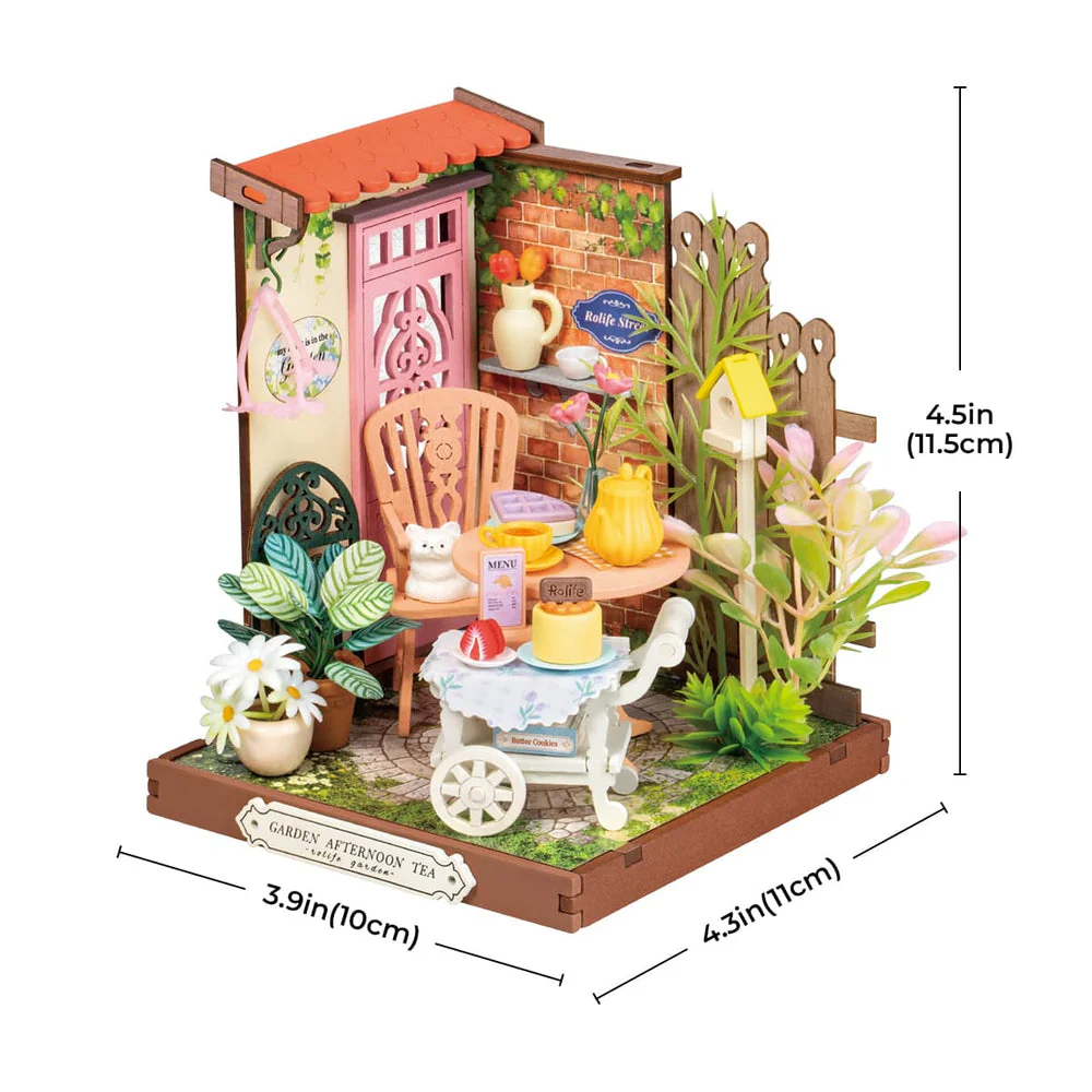 Rolife Fancy Tea Yard DIY Miniature House Kit - Image 7