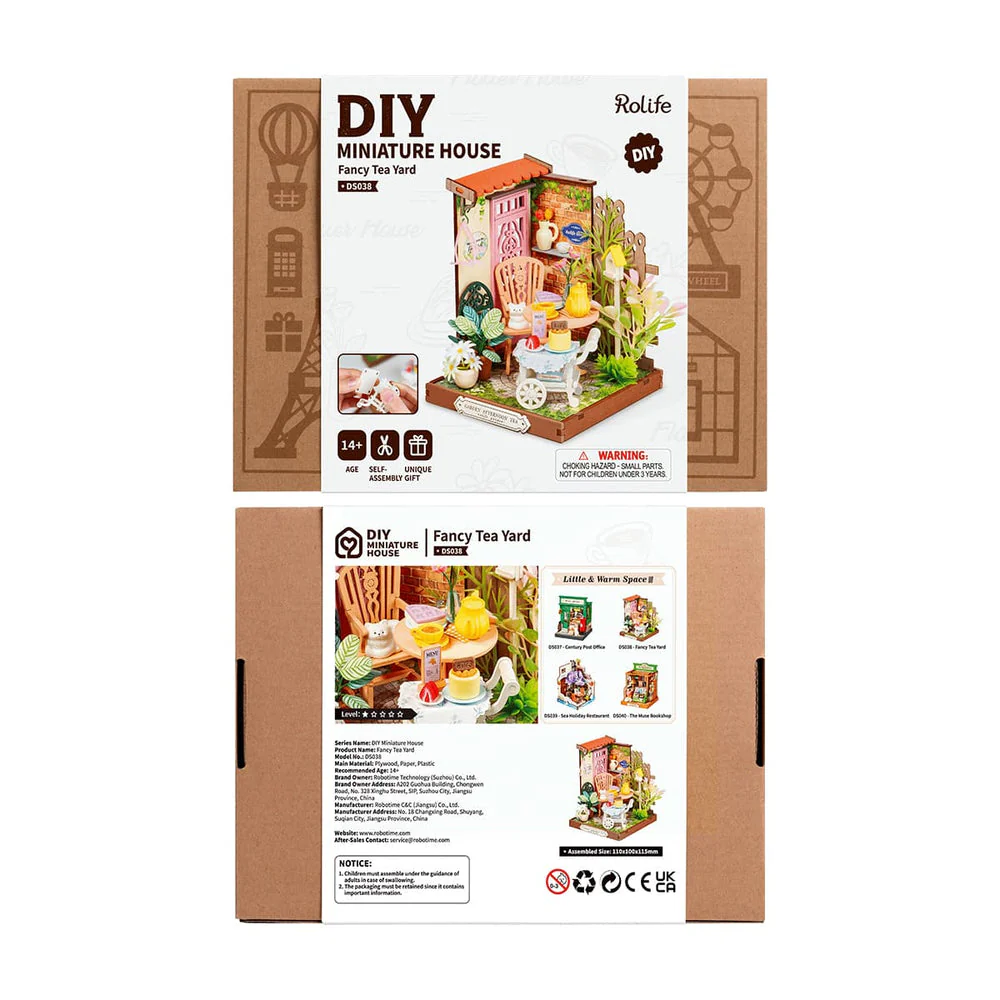 Rolife Fancy Tea Yard DIY Miniature House Kit - Image 8