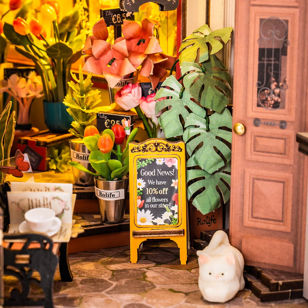 Rolife Floral Corner DIY Book Nook Kit - Image 5