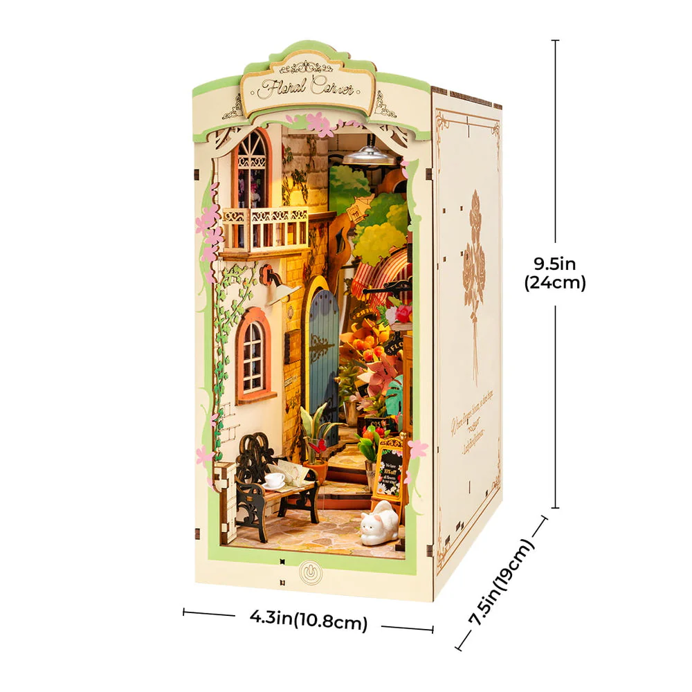 Rolife Floral Corner DIY Book Nook Kit - Image 7