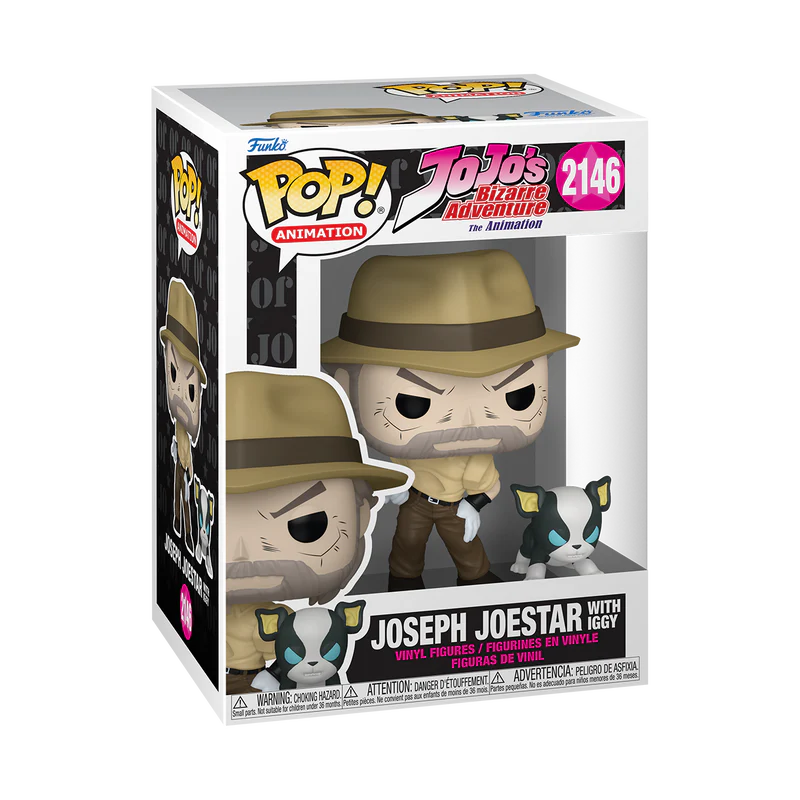 Funko POP! Animation: JoJo's Bizarre Adventure - Joseph Joestar with Iggy