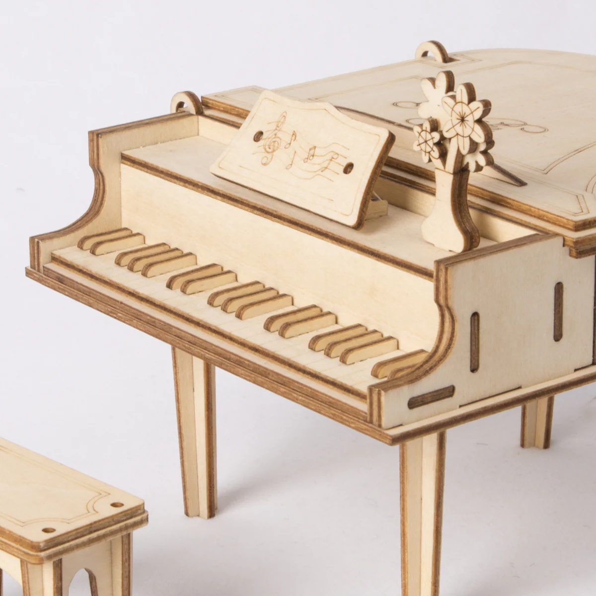 Rokr Grand Piano 3D wooden puzzle Model Kit - Image 3