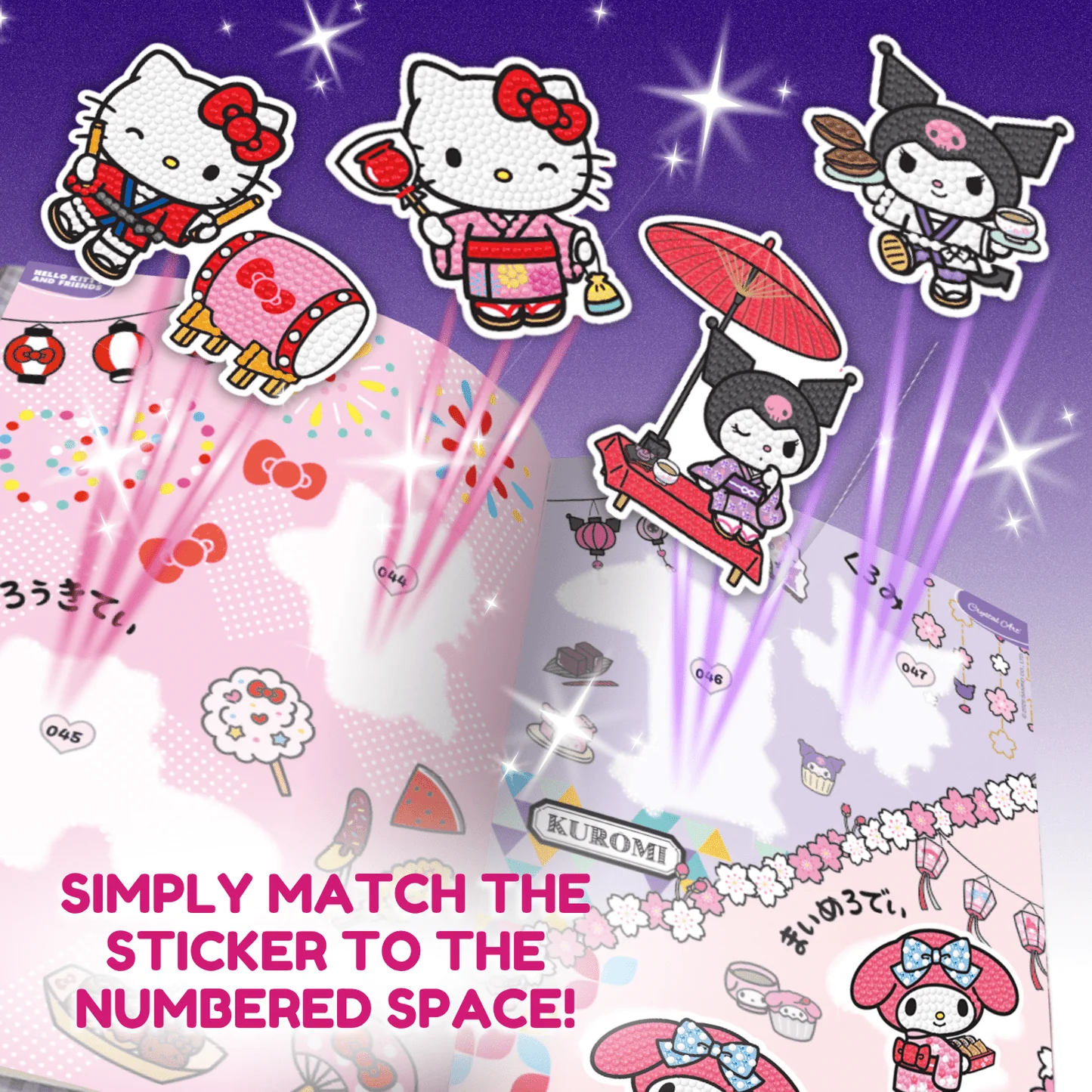 Hello Kitty and Friends Crystal Art Sticker Album Starter Pack - Image 4