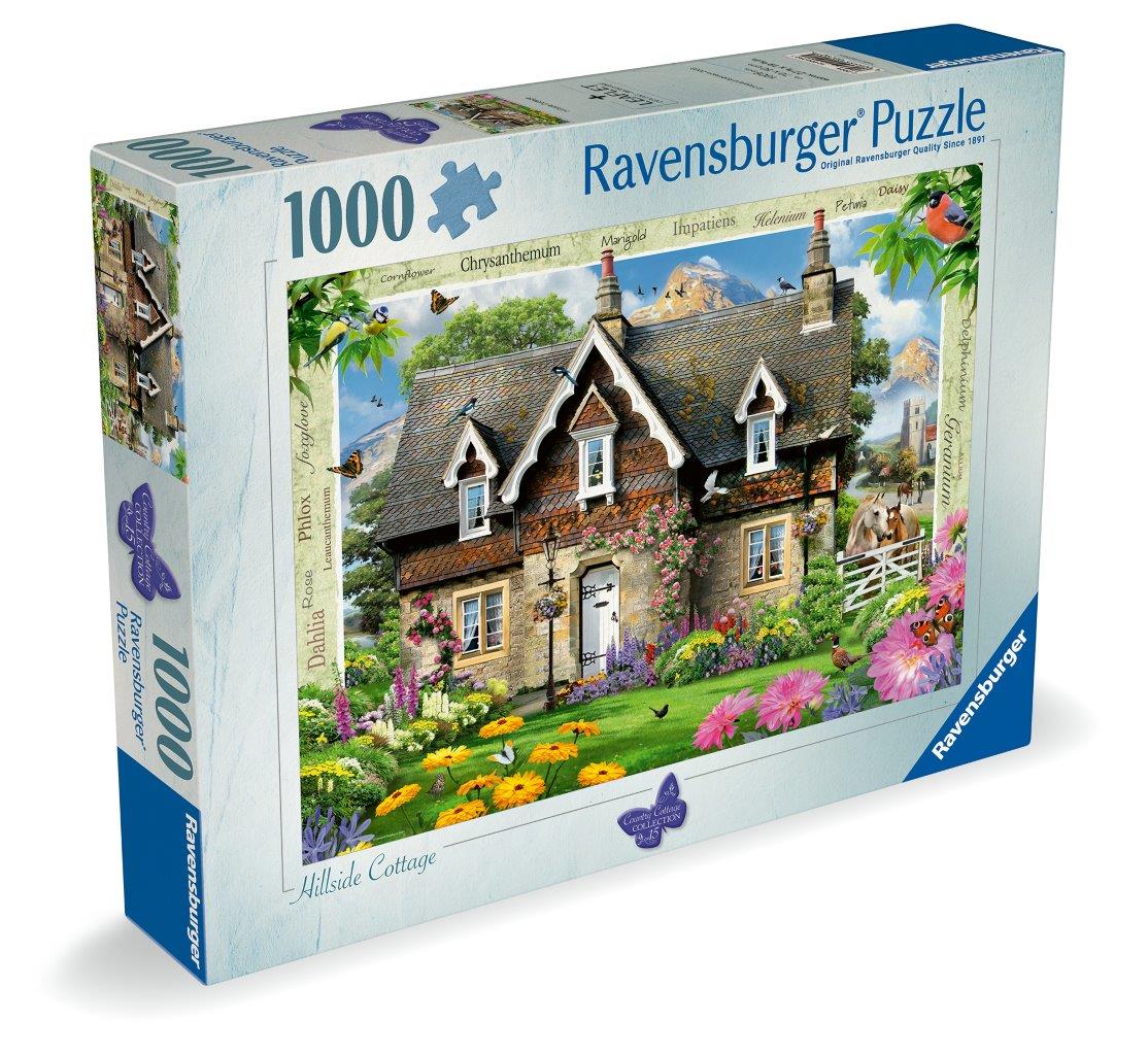 Ravensburger Hillside Cottage 1000 Piece Jigsaw Puzzle