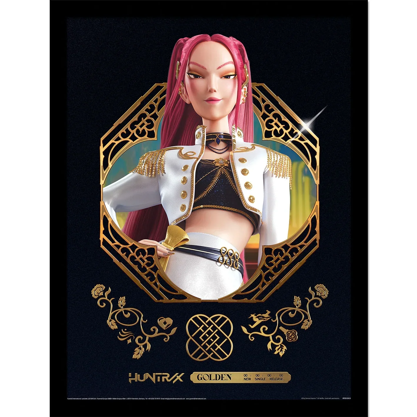 K-Pop Demon Hunters Golden Mira Collector Print (Framed)