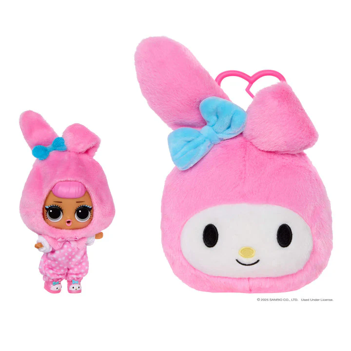 LOL Surprise Loves Hello Kitty Reversible Plush Surprise with Matching LOL Doll - Image 2