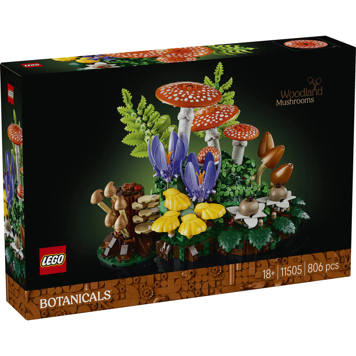 LEGO Botanicals Woodland Mushrooms Decor Building Set 11505 - Image 2