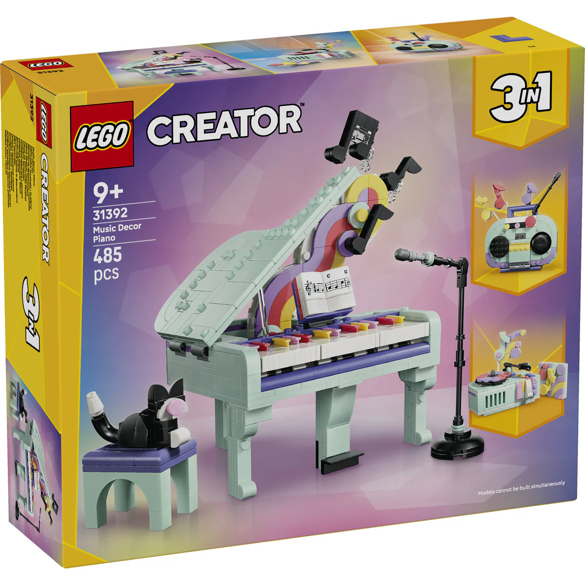 LEGO Creator 3 in 1 Music Piano with Cat Building Set 31392 - Image 2