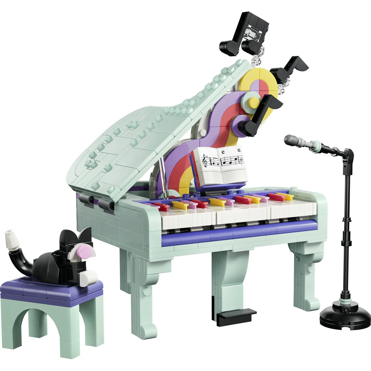 LEGO Creator 3 in 1 Music Piano with Cat Building Set 31392 - Image 3