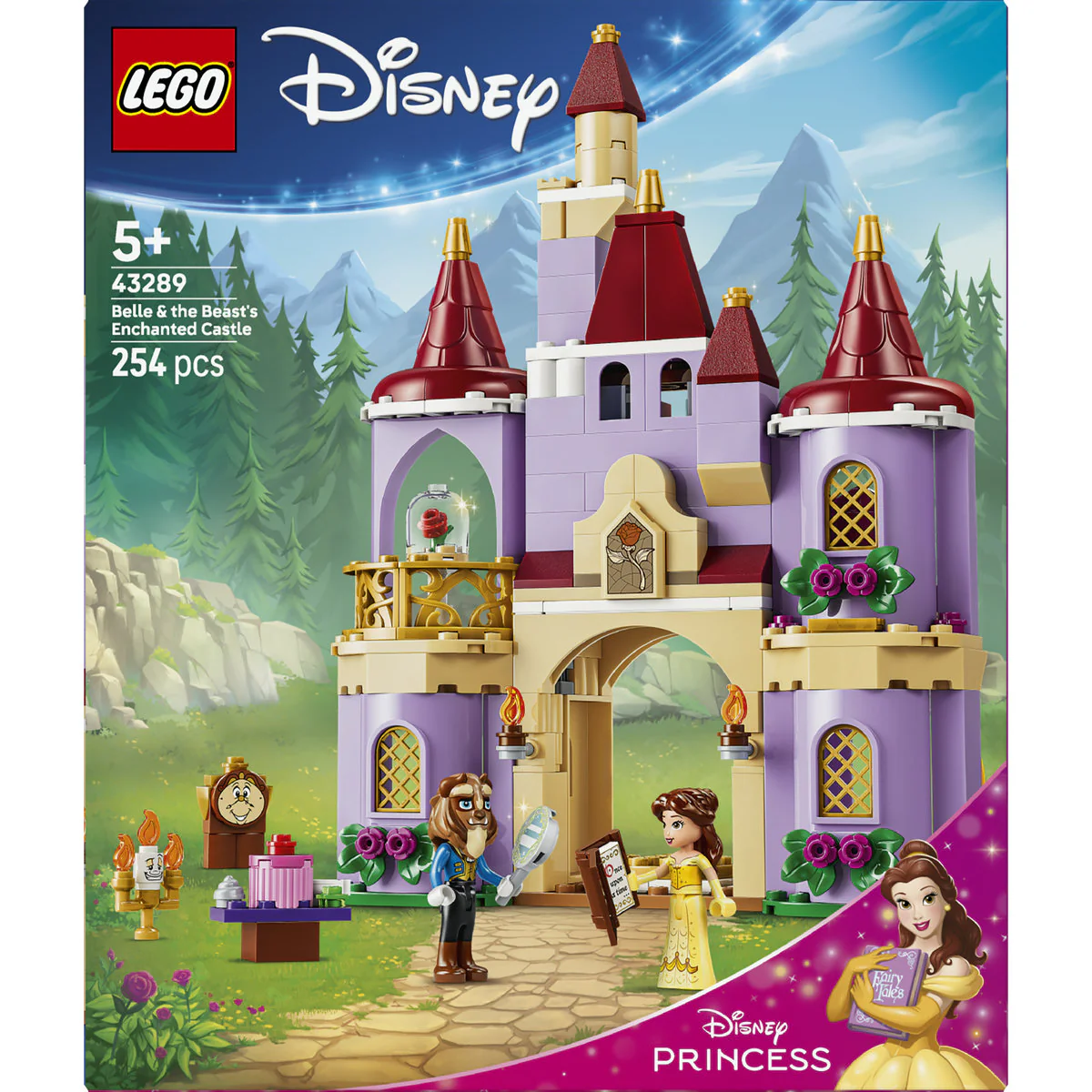 LEGO Disney Princess Belle and the Beast Enchanted Castle Building Set 43289 - Image 4