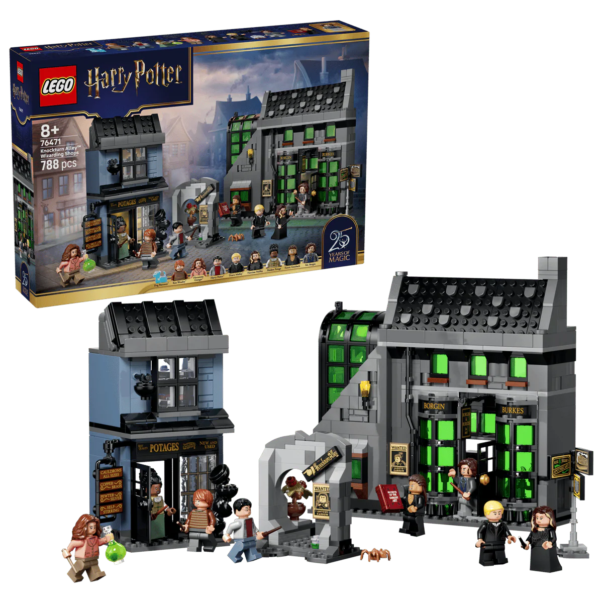 LEGO Harry Potter Knockturn Alley Wizarding Shops Building Set 76471