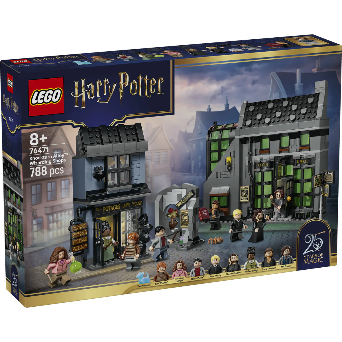 LEGO Harry Potter Knockturn Alley Wizarding Shops Building Set 76471 - Image 2