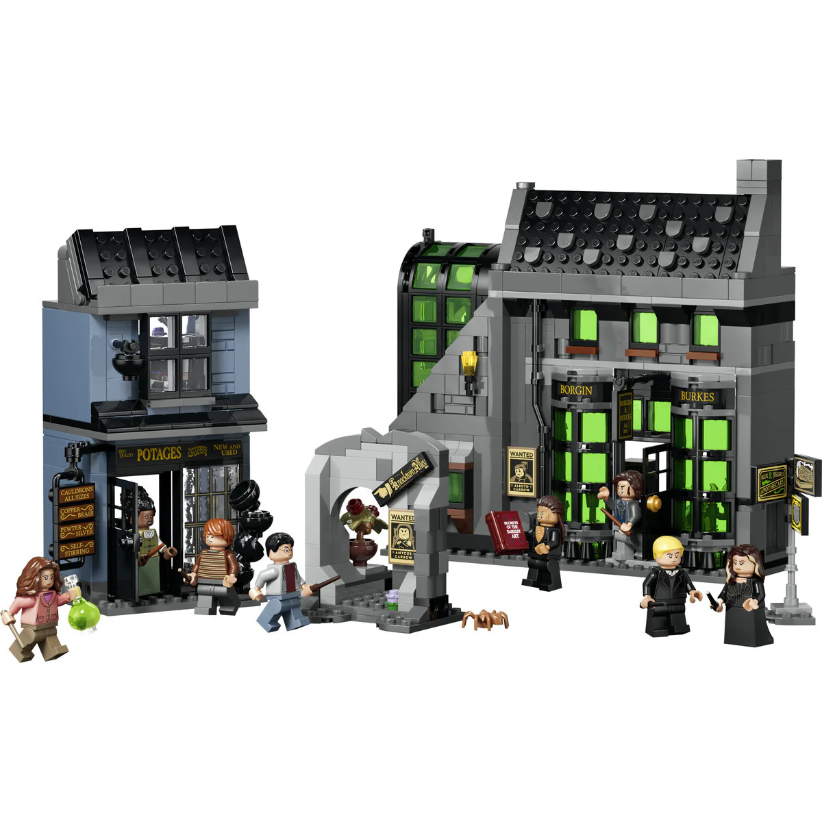 LEGO Harry Potter Knockturn Alley Wizarding Shops Building Set 76471 - Image 3