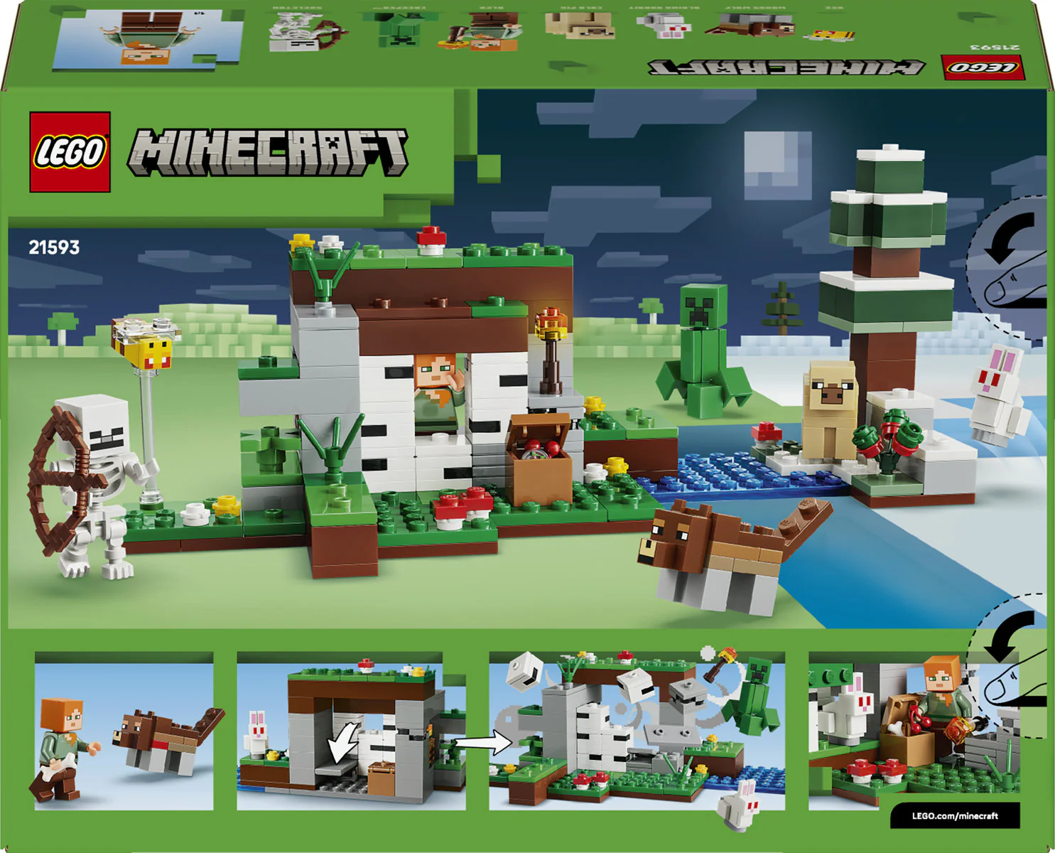 LEGO Minecraft First Night Adventure Building Set 21593 - Image 4
