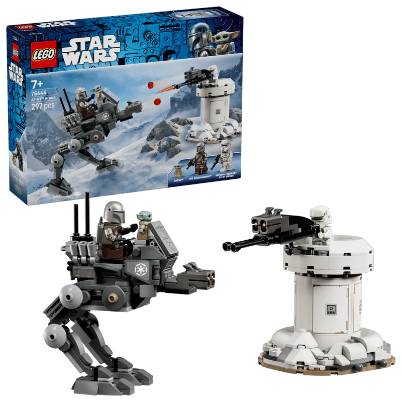 LEGO Star Wars The Mandalorian and Grogu™ AT-RT™ Attack - Toy Building Set for Kids - 75444