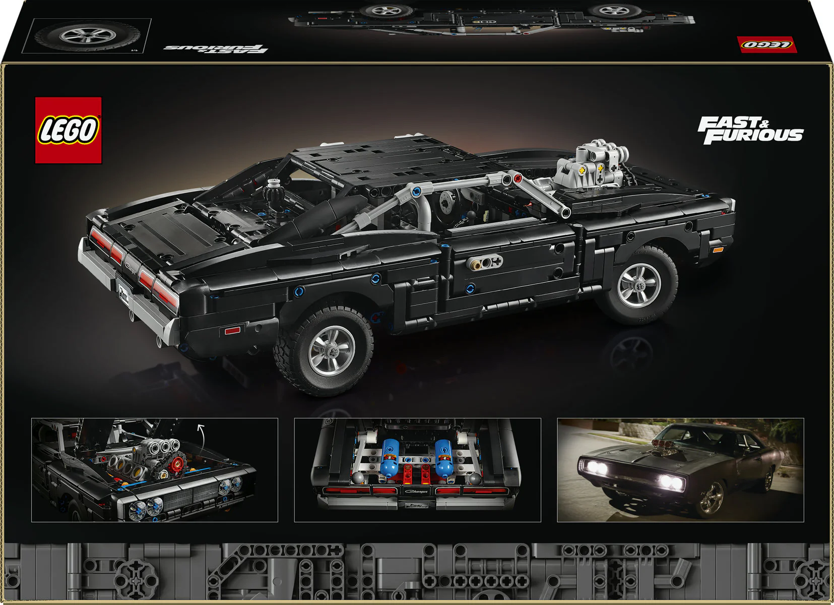 LEGO Technic Fast and Furious Dodge Charger Car Building Set 42231 - Image 4