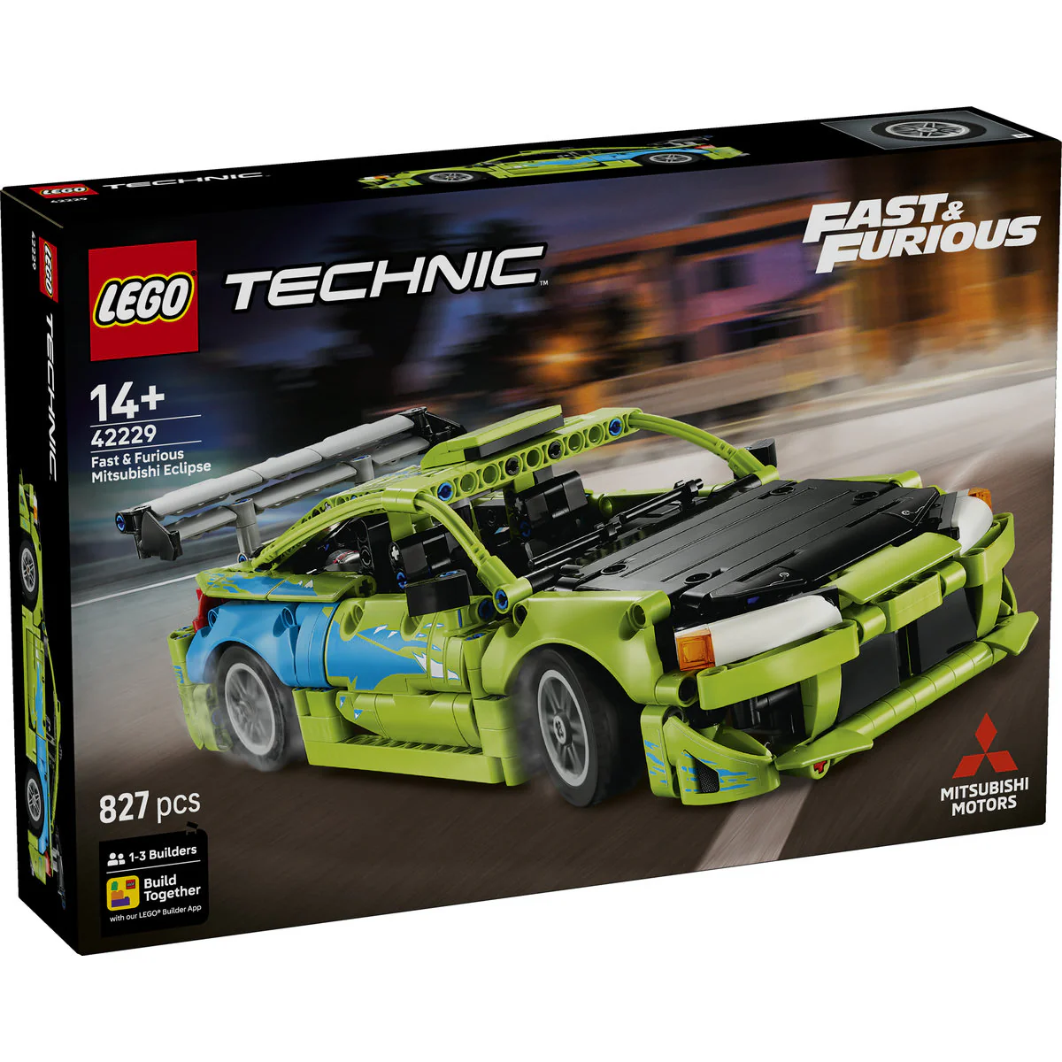 LEGO Technic Fast and Furious Mitsubishi Eclipse Car Building Set 42229 - Image 2