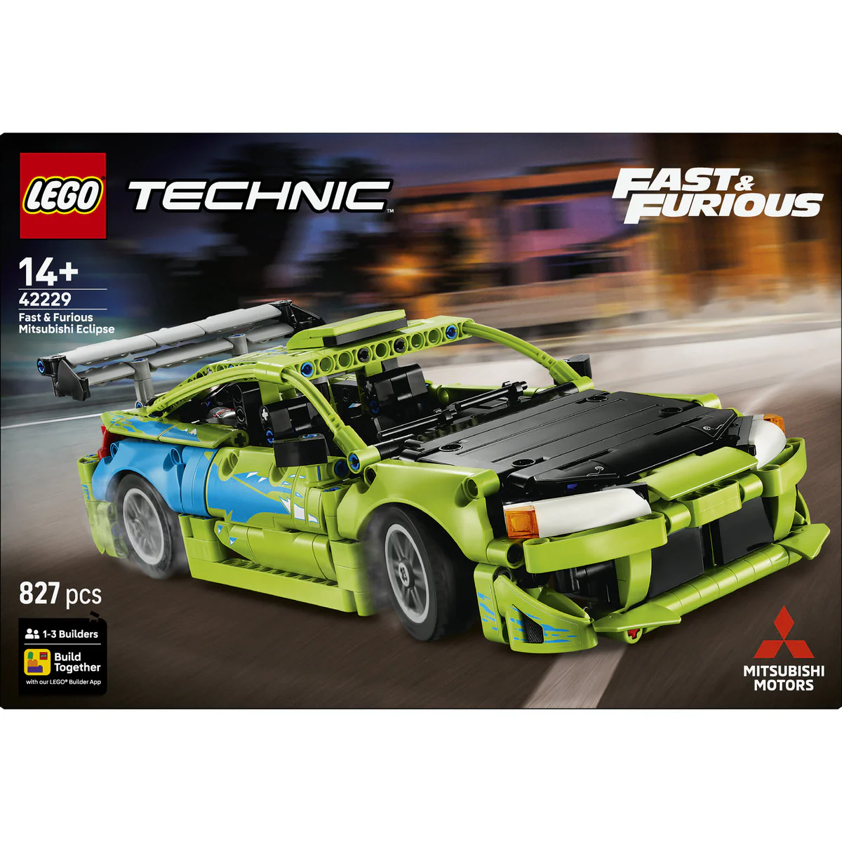 LEGO Technic Fast and Furious Mitsubishi Eclipse Car Building Set 42229 - Image 5