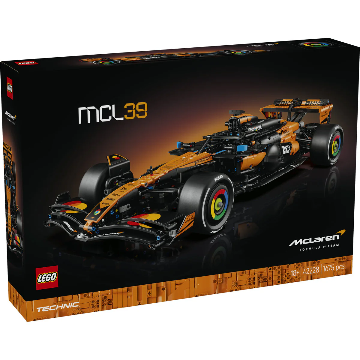 LEGO Technic McLaren MCL39 F1 Car Model Kit 42228