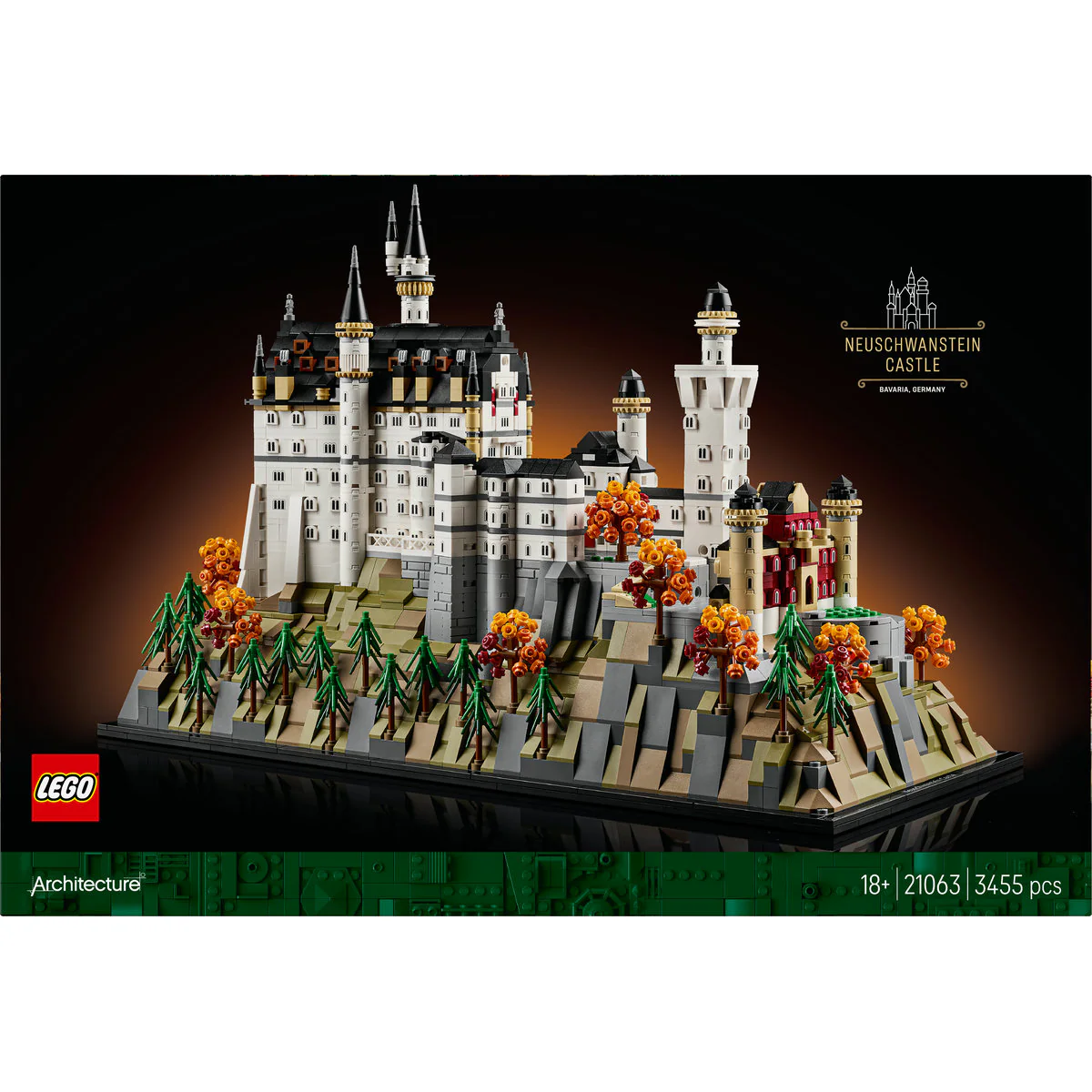 LEGO Architecture Neuschwanstein Castle Set 21063 - Image 3