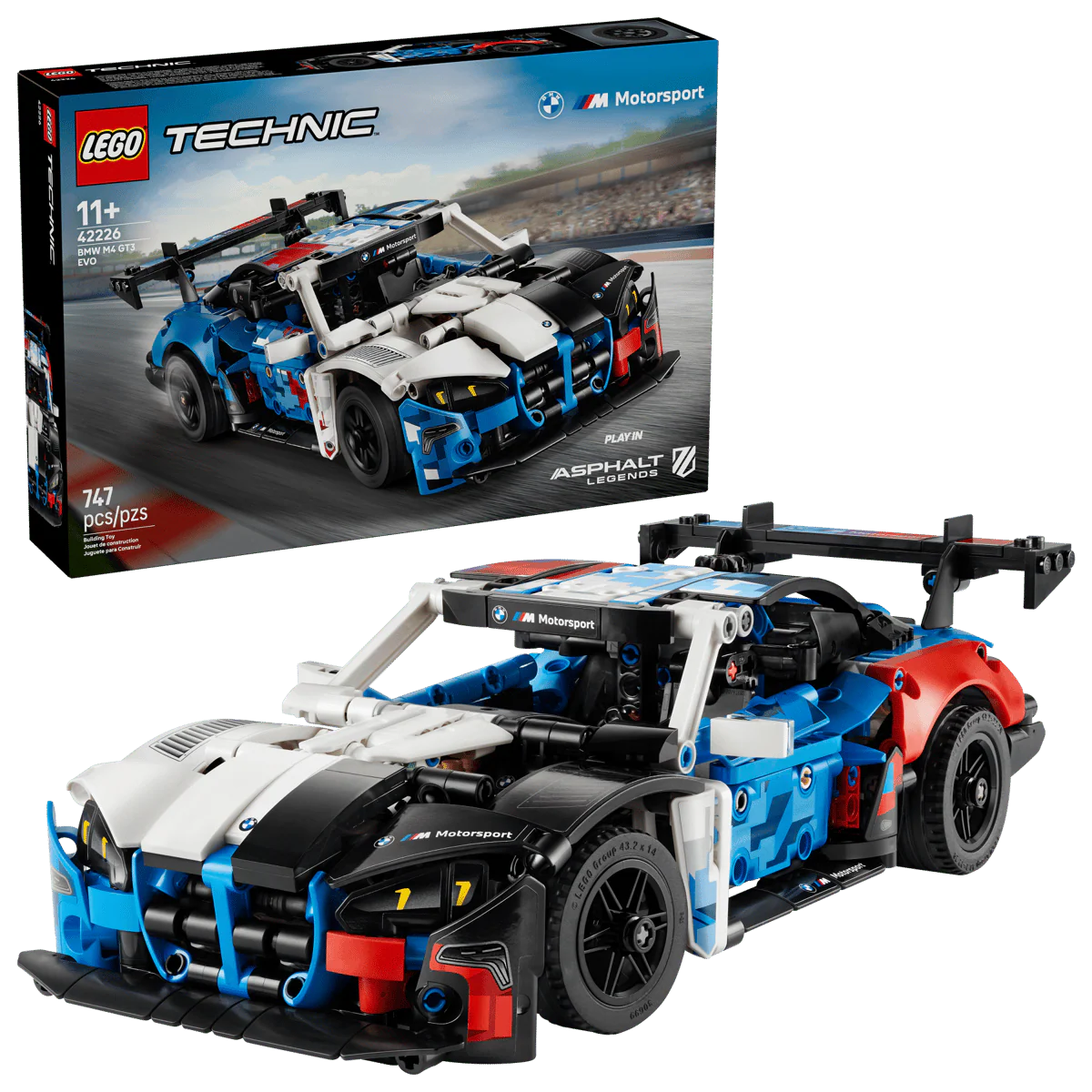LEGO Technic BMW M4 GT3 EVO Race Car Model Kit 42226